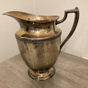 Vintage Empire Style Vintage Silver Plate Pitcher FBR